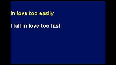 I Fall In Love Too Easily - Frank Sinatra Karaoke ...