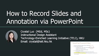 Famous How to Record Slides and Annotation via PowerPoint Profile