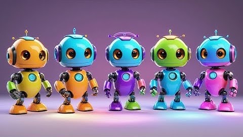 Six Toy Robots Count to Ten | Counting Song for Kids | Learn Numbers with Robots