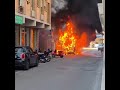 Arezzo, ambulanza va a fuoco in centro. Tre volontari intossicati