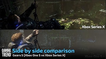 Side by side comparison - Gears 5 - [Xbox One S vs Xbox Series X] [Gaming Trend]