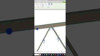 #revit - 2 x Bracing Plate Connection to I-Beam #tutorial #fyp #architecture #revitstructure