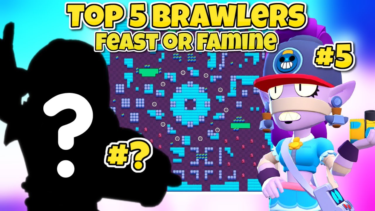 TOP 5 BEST BRAWLERS FOR FEAST OR FAMINE IN SHOWDOWN!! Tips & Tricks ...