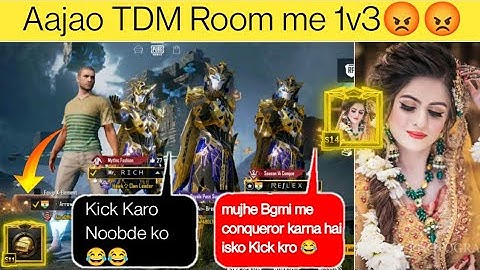 Random 3 players call me Noob / challenge for 1vs 3 TDM room ( part 124)