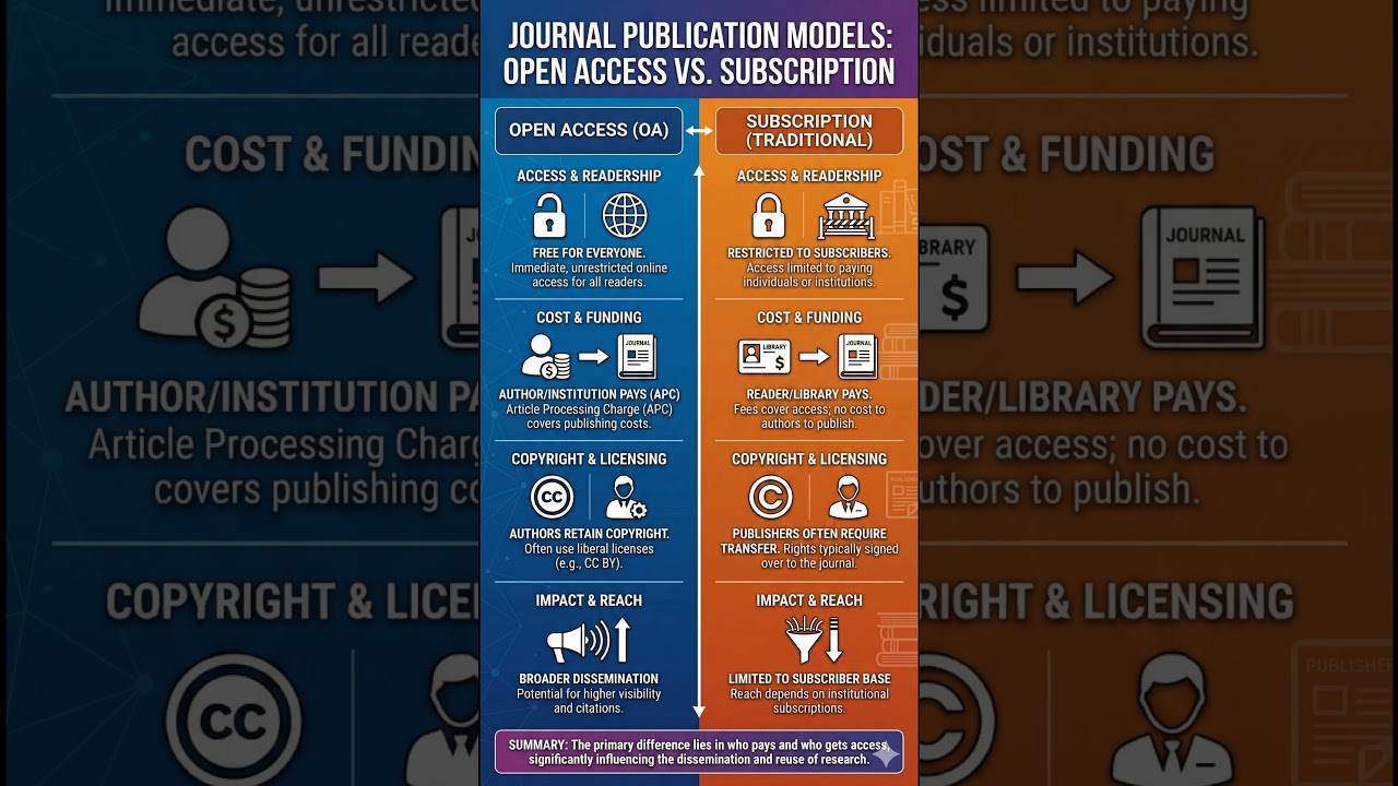 Publication Models: Open Access vs Subscription