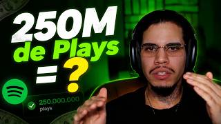 Quanto o Spotify me pagou por 250 milhões de streams?