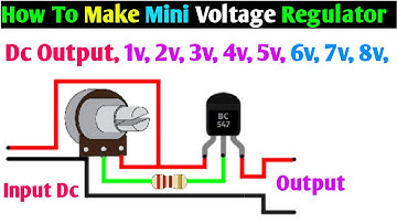 How to Create a Mini Voltage Regulator Using BC547 | Creating a brightness controller