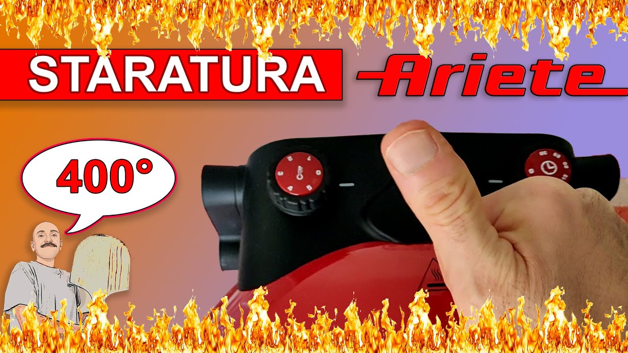 BISCOTTO FIESOLI ARTE SU FORNETTO ARIETE 909 PIZZA IN 4 MINITI -  SOSTITUZIONE PIETRA REFRATTARIA - YouTube