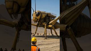 When the Mega Grasshopper Wakes Up 😱🔥 #aiwowai #epicmachines #viralvideo #bee