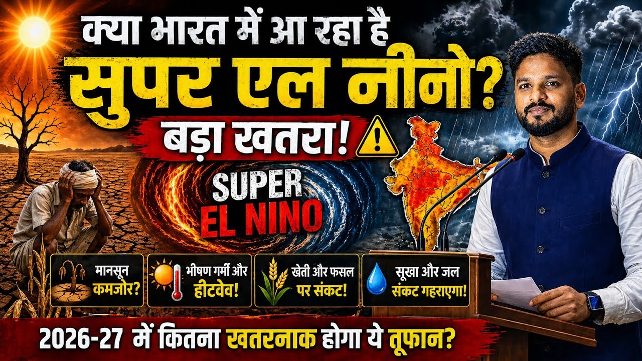 2026 will be India's Hottest year। Super El Niño coming सुपर अल नीनो का ...