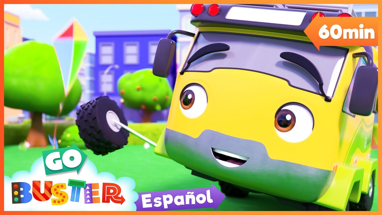 Buster persigue al Globo Aerostático 🚌 1 HORA de Go Buster en Español 🚌 ...