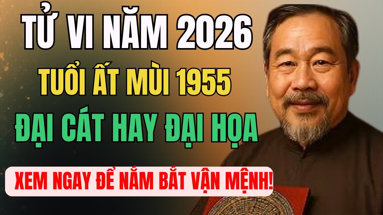 Tử Vi Năm 2026: Tuổi Ất Mùi 1955 - Đại Cát Hay Đại Họa? Xem Ngay Để Nắm Bắt Vận Mệnh!