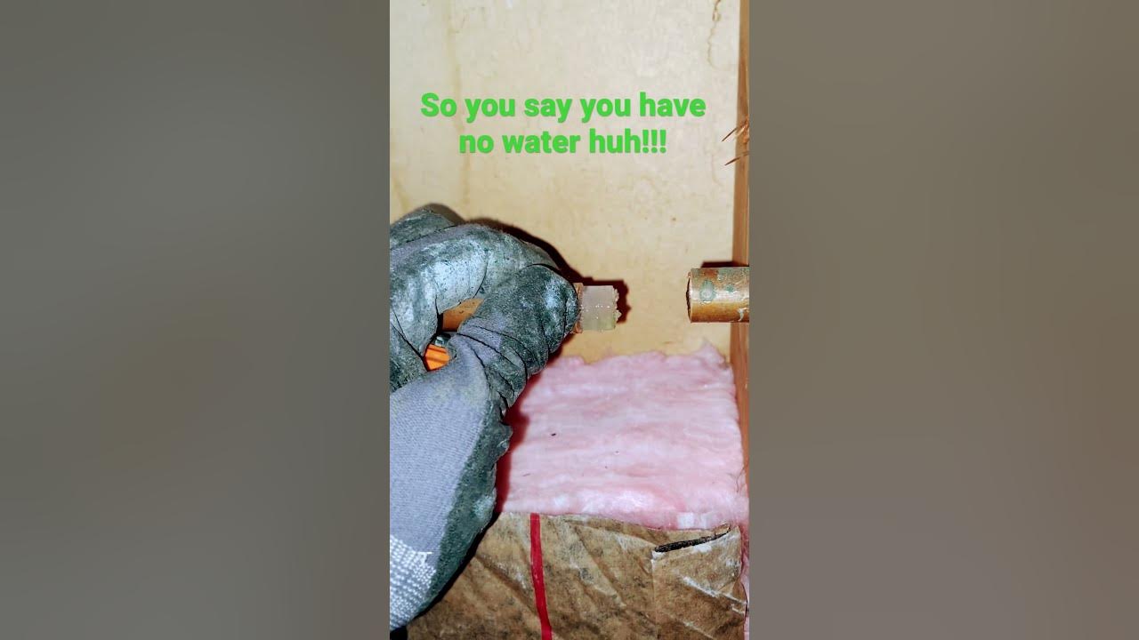 Water line frozen in basement with no heat. YouTube