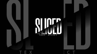 Sliced text effect in Illustrator Tutorial #shorts #illustrator