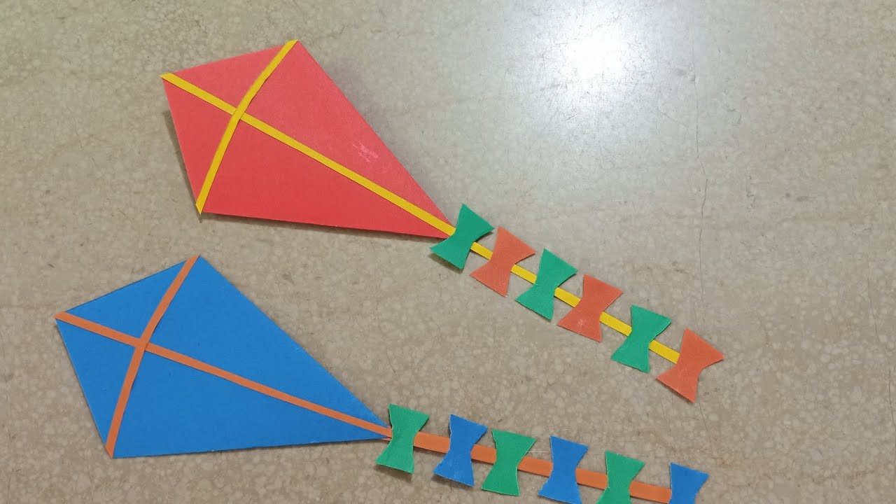 DIY Paper Kite, How to make a Kite, #kitemaking