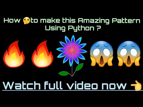 Amazing Flower 🌼Pattern Using Python 💥🧡🔥💯 #python #programming #viral
