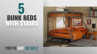 Top 10 Bunk Beds With Stairs [2018]: Sturdy Kids Sturdy Twin Over Full Metal Bunk Bed with Stairs. https://clipadvise.com/deal/view