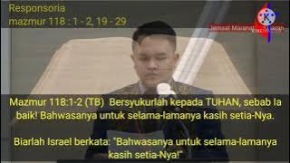 Ibadah Minggu PALMARUM (UNGU) GEREJA METHODIST INDONESIA (GMI) #GEREJAMETHODISTINDONESIA