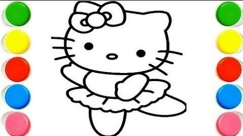 Beautiful Hello Kitty Drawing, Painting & Coloring For Kids and Toddlers_ Child Art#drawing#coloring