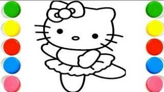 Beautiful Hello Kitty Drawing, Painting & Coloring For Kids and Toddlers_ Child Art#drawing#coloring