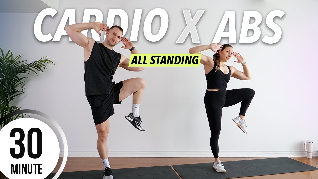 30 Min ALL STANDING CARDIO HIIT Workout at Home | Burn 500 CALORIES ...