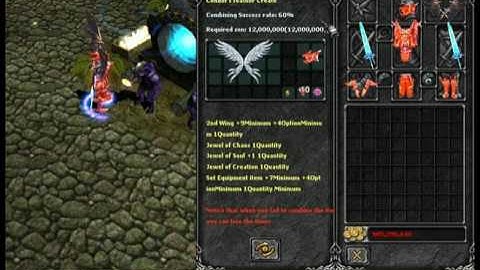 Crear un Condor Feather Mu Online