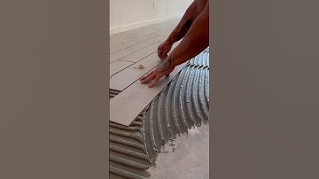 Installing tile floor #tile #tiling #contractor #constructiontips