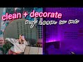 clean + decorate my room with me...again