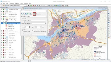 🌎 Maptitude 2023: How to create drive time rings, drive time zones, and travel time zones, using GIS