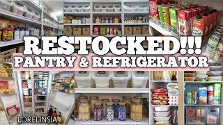 Restocked!!! Pantry & Refrigerator | Organization + Tour | September 2021 | Lorelin Sia