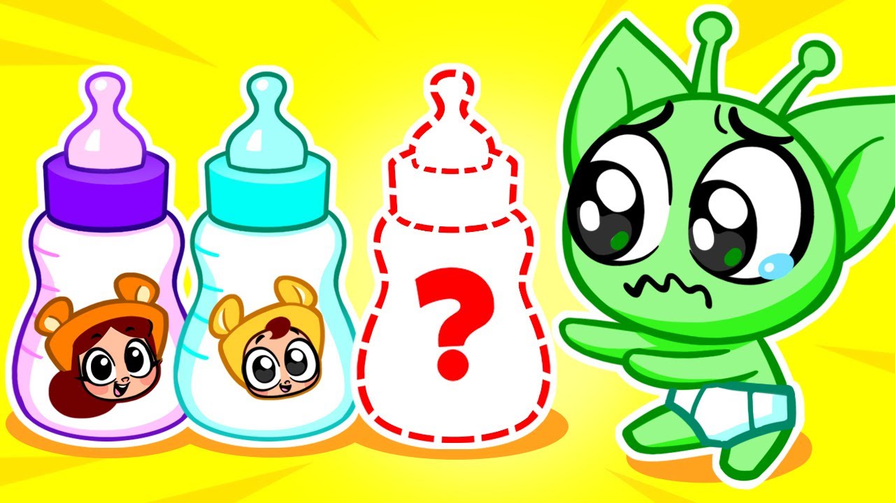 Cómo cuidar a un bebé alienígena👽🍼 ¡Oh, no! Papá se convirtió en un bebé👶 | Dibujos para niños