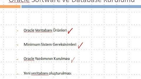 Oracle Ders 1 :  Veritabanı Ürünleri ve Kurulumu (11g - Windows)