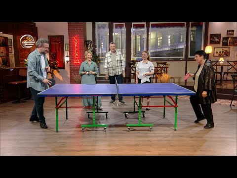 შეჯიბრი მაგიდის ჩოგბურთში   ნონა გაფრინდაშვილი VS წამყვანები #სტუმრადშუაქალაქში 1