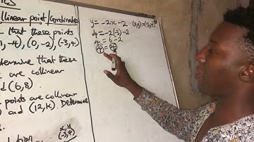 Collinear points in a linear line