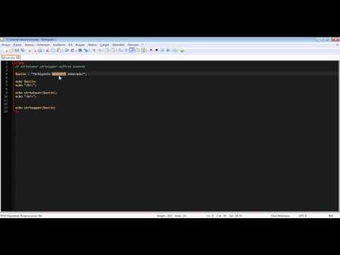 Php Dersleri - Metinleri Büyük veya Küçük Harfe Çevirme | Ders - 20