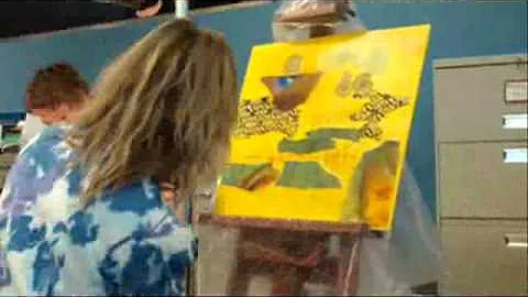 Time Lapse Mixed Media Madness Landscape Demo by J...