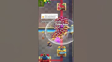 Can Evo Executioner defend this push? 🤔 #clashroyale #clashroyaledaily #clashroyalemoments #defend