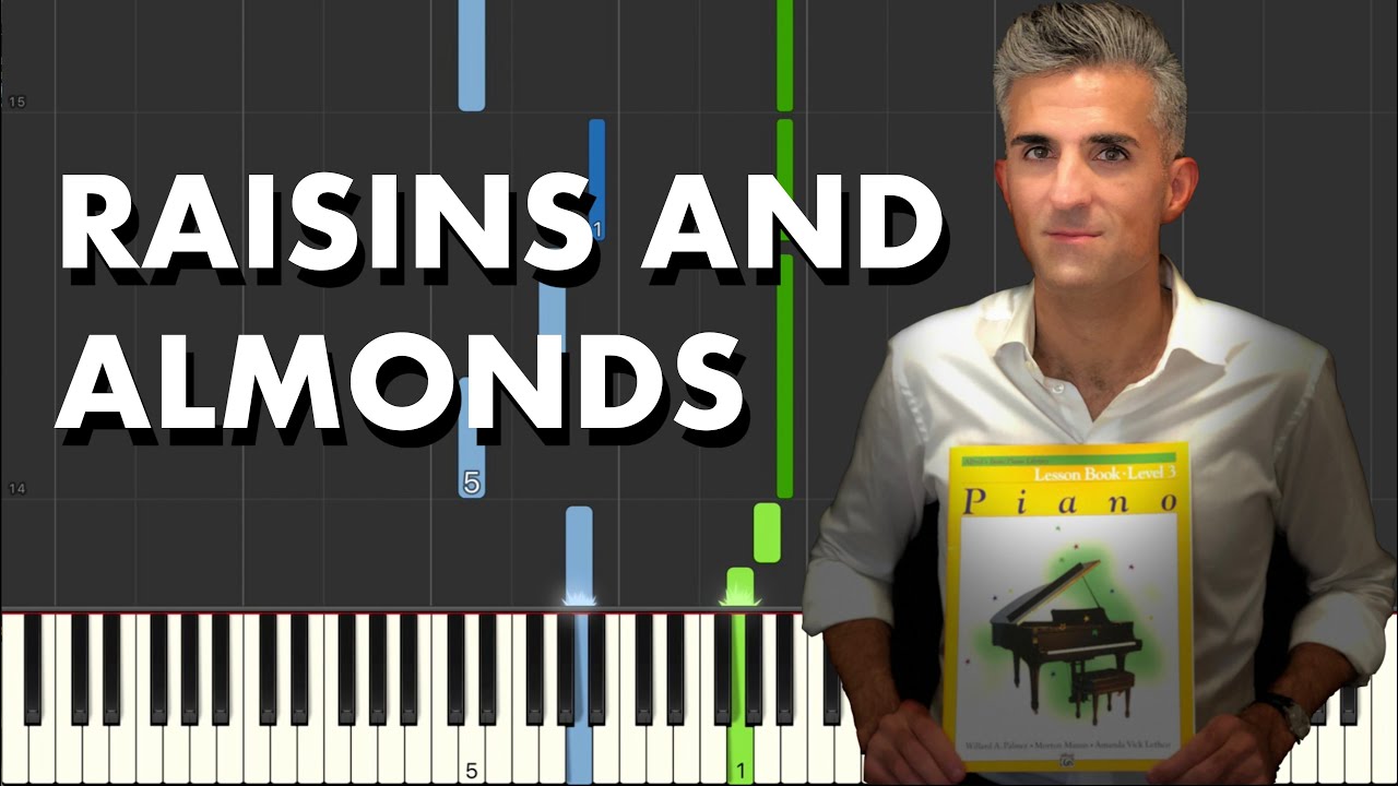 Alfred's Basic Piano Library Level 3 Lesson Book "Raisins and Almonds