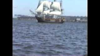 Boat ride across the Boston Harbor and the USS Constitution in Boston Massachusetts