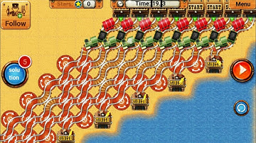 Zigzag Train Track Desert Level Gameplay | Rail Maze 2 | Android Gameplay #284