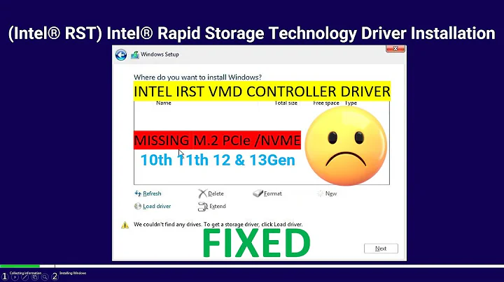 如何安装 Intel Rapid Storage Technology 或 VMD 控制器驱动程序