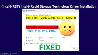 Intel VMD Controller Rapid Storage Technology Driver Installation screenshot 3