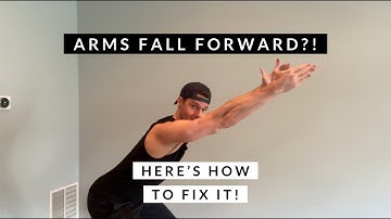 Arms fall forward in a squat fix!