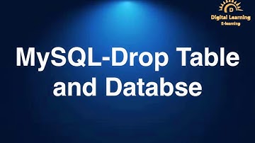 6 MySQL Drop Table and Database | Online Training Download app from below link