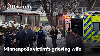 Eyewitness video shows Minneapolis victim's grieving wife | REUTERS