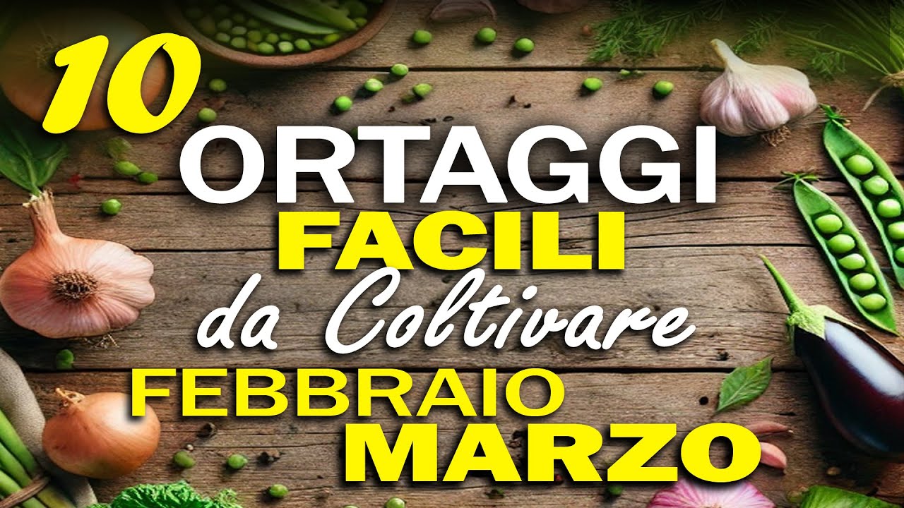 10 Ortaggi FACILI da Coltivare in FEBBRAIO & MARZO (con TRUCCHI CONTADINI)