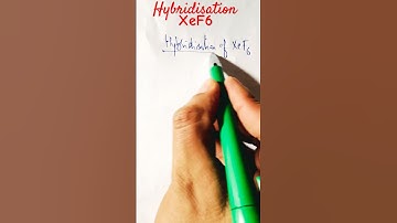 Hybridisation of XeF6 ‼️Hybridisation of xenon Hexafluride #chemistrynotes #shorts
