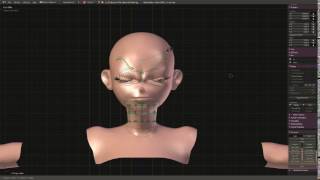 Custom Facial Rig based on Pitchpoy [ update brow ]