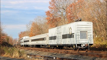 CSX 4583 SD70MACe leads CSX M403 with passenger cars at Piscataway! & a friendly crew 