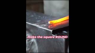 Forging a round taper - Basic Blacksmithing